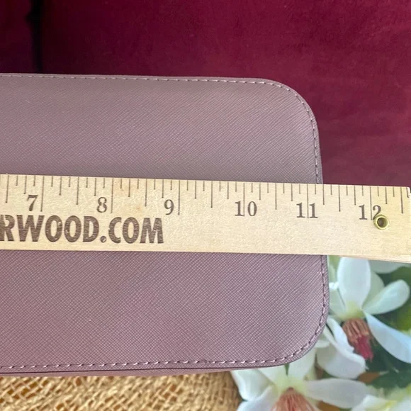 DKNY Bryant Medium Round Satchel, Tan & Mauve - Picture 9 of 14